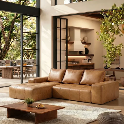 Natta Sofa Tamu Mewah Model Letter L Estetik Modern