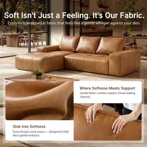 Natta Sofa Tamu Mewah Model Letter L Estetik Modern