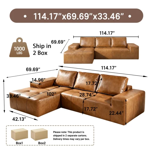 Natta Sofa Tamu Mewah Model Letter L Estetik Modern