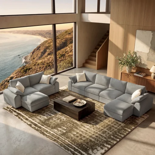 Nerrato Set Sofa Tamu Mewah Estetik Minimalis Modern