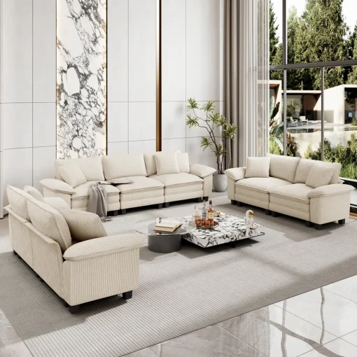 Pienna Set Sofa Tamu Mewah Desain Minimalis Kekinian