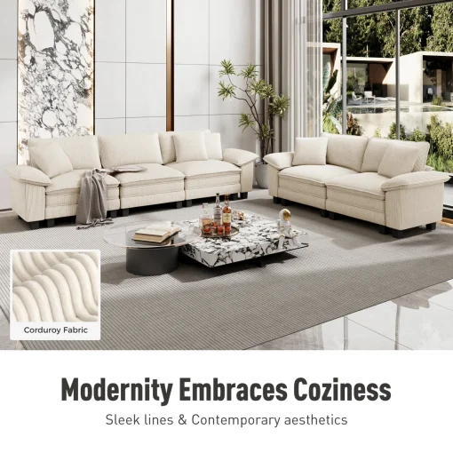 Pienna Set Sofa Tamu Mewah Desain Minimalis Kekinian