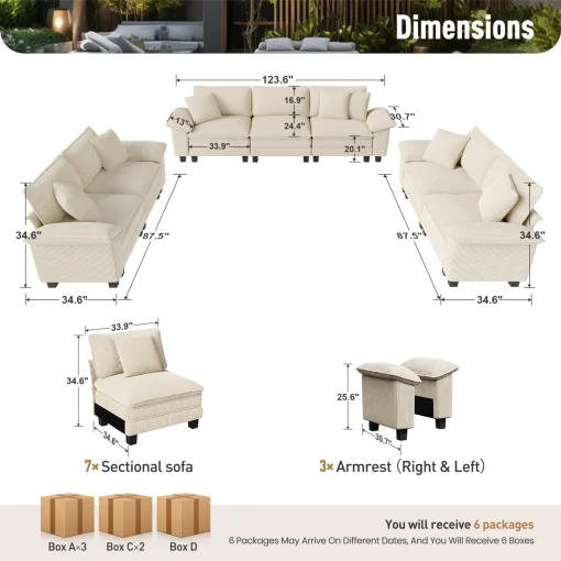 Pienna Set Sofa Tamu Mewah Desain Minimalis Kekinian