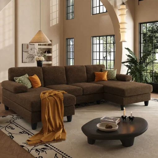 Pima Set Sofa Tamu Letter U Estetik Desain Minimalis